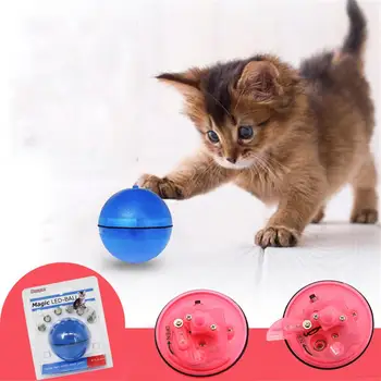 

Cat LED Flash Ball Toy Pet Interactive Toys Smart Automatic Rolling Balls Teaser Cats Electric Laser Balls Kitten Toy