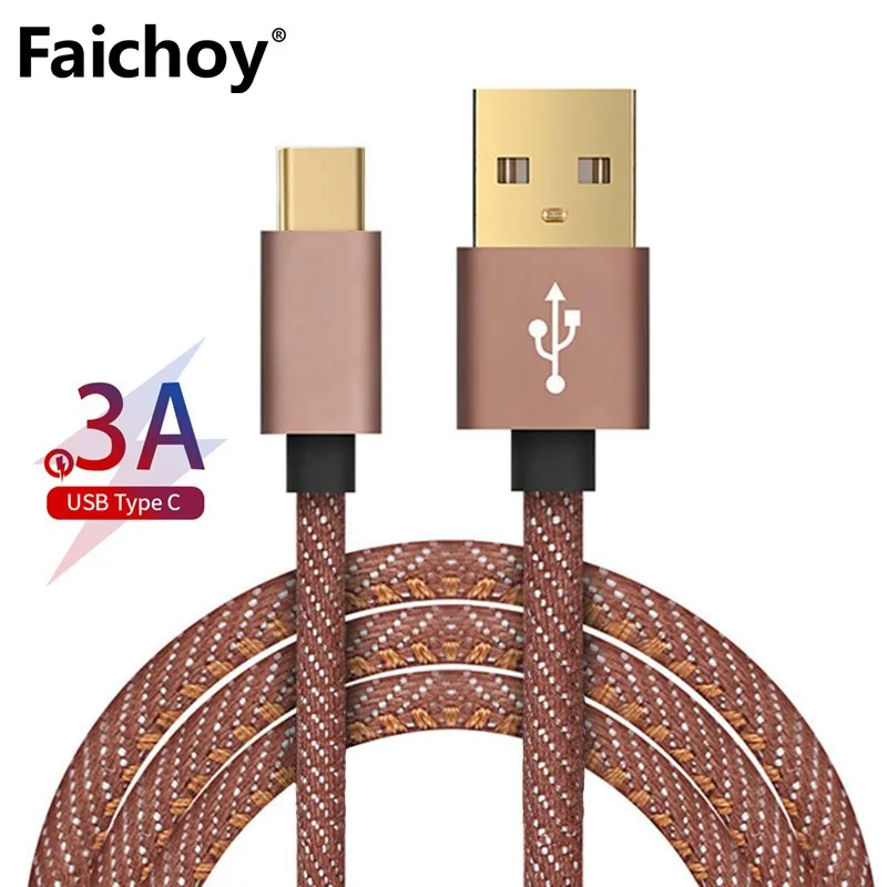 

Good 3A USB Type C Cable For Xiaomi Redmi Note 7 USB-C Mobile Phone Fast Charging Type-C Cable for Samsung Galaxy S9 S8 Plus S10