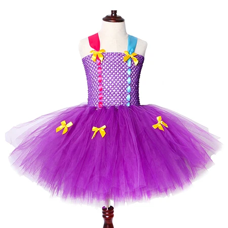 Коричневое платье-пачка с оленем для девочек, Рождественский костюм оленя на Хэллоуин, детские платья-пачки для девочек, праздничное платье на день рождения, детская одежда - Цвет: Picture color