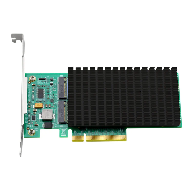 

ANM22PE08 PCIe to M.2 Riser , Dual port SFF8639*2 Support M.2 SSD (not include SSD)