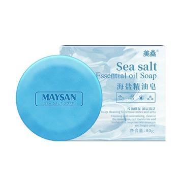 

Sea Salt Soap Cleaner Removal Pimple Acne Treatment Moisturizing Face Care Wash Basis Soap Body Skin Care hot