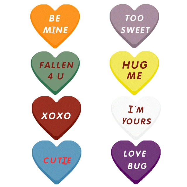 100-500 Étiquettes love rainbow sticker forme de cœur scrapbooking cadeau  emballage fête mariage saint saint valentin autocollant
