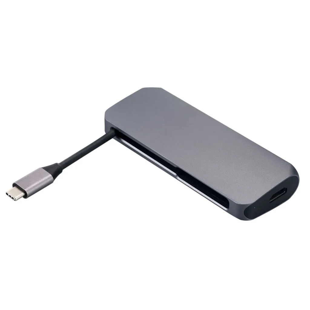Ouhaobin Type-C To HDMI USB hub Converter USB3.0 for Card Reader SD TF Hub for computer for Windows