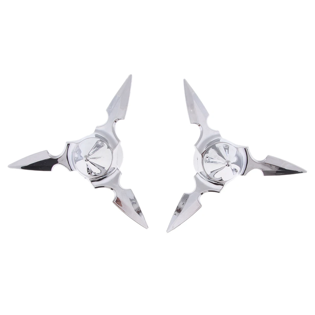 Chrome Spun Blade   Axle Caps For   2008-2013