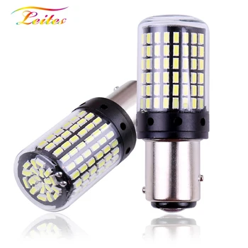 

2pcs 1157 P21/5W BAY15D T20 7443 High Quality 3014 LED Auto Tail Brake Light Car DRL Driving Lamp Turn Signals Bulb Red White