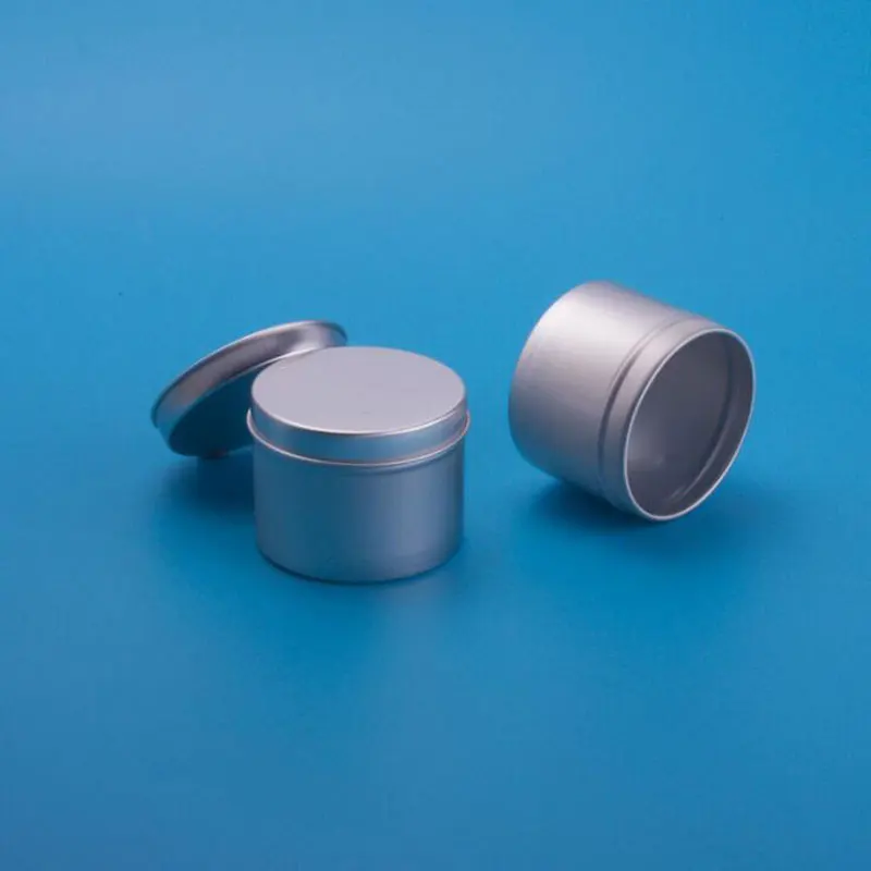 60ml Aluminum Metal Tin Cans Hair Wax Pots Packaging Bottle Makeup Tool Cream Containers Candle Jar 50pcs/lot High Quality