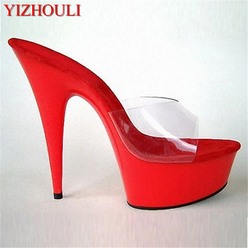 15CM high and thick bottom and cool drag sexy star high model of the modeling Dance Shoes