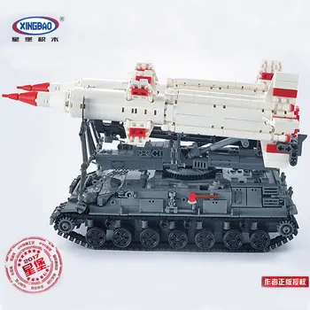 

Xingbao MOC Military Series The SA-4 Ganef Tank Stacking Blocks Bricks Educational Toys For Children Building Model Kit Gifts