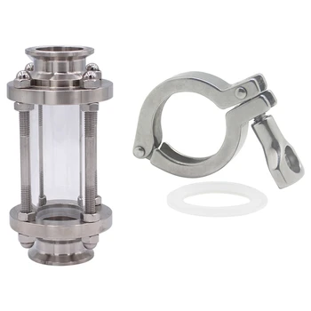 

2 inch Triple Clip Flow Sight Diopter Table Stainless Steel SS304 Ferrule OD 64mm