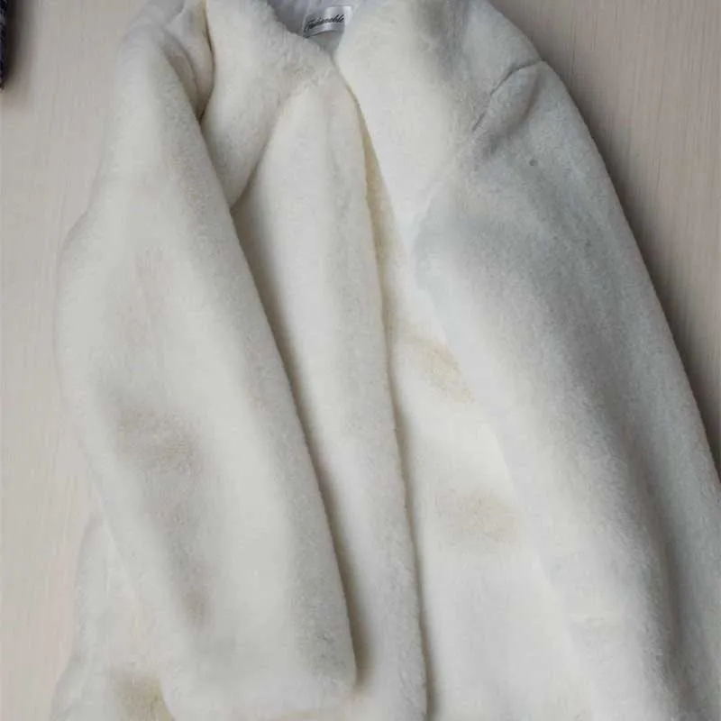 Женское пальто из искусственного меха, плюс размер, свободное, с капюшоном,, осень и зима, Длинная женская куртка, новинка, с длинным рукавом, из искусственного меха, пальто для женщин, jac
