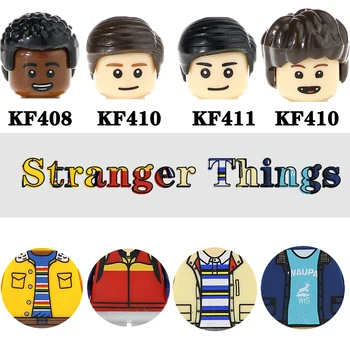 

KF8025 juguetes Stranger Things Blocks Eleven Lucas neto Will Mike Dustin Action Figures Building Blocks For Children Gift Toys