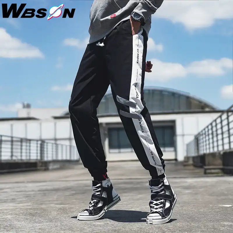 Wbson ファッションブランドメンズスポーツ足首までの長さジョガーパンツ学生ハーレムヒップホップストリートパンツ男性 Nzk99 カジュアル パンツ Aliexpress