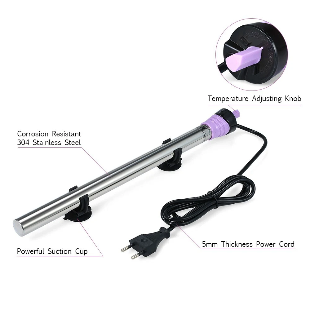 Аквариумные нагреватели автоматической очистки аквариума подогреватель резервуара постоянная температура энергосберегающий нагреватель для аквариума аксессуары для аквариума ЕС вилка