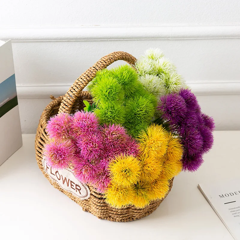 

artificial silk flowers beautiful dandelion home wedding decoration retro autumn large roses fake flowers décor JF22