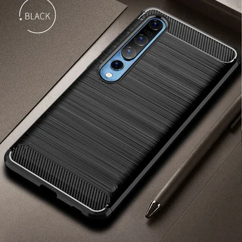 

For Mi 10,Mi10 Pro 5G Case Carbon fiber Cover Shockproof Phone Case for Xiaomi Mi 10 Pro Cover Flex Bumper Durable Back Shell