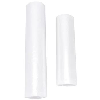 

2 Rolls Vacuum Sealer Bags Safe Food Preservation Bag Disposable Vegetable Fruits Storage Pouch for Home Kitchen (28 x 500cm + 2