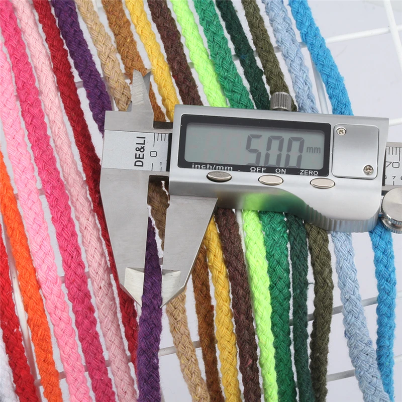 Cotton Rope Cords 100 Meters 5mm Craft Decorative Twisted Thread DIY handmade Accessories home Decoration Cord