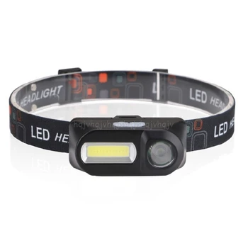 

COB Headlight USB Rechargeable LED Head Light 6 Modes Torch for Hiking Camping D23 19 Dropship