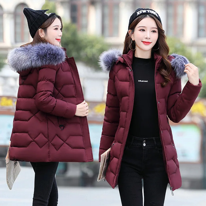 

Loose-Fit Elegant Versatile by Age Simple And Elegant Fashion Cute Slim Fit Mid-length Polyester Others Cotton-padded Clothes/