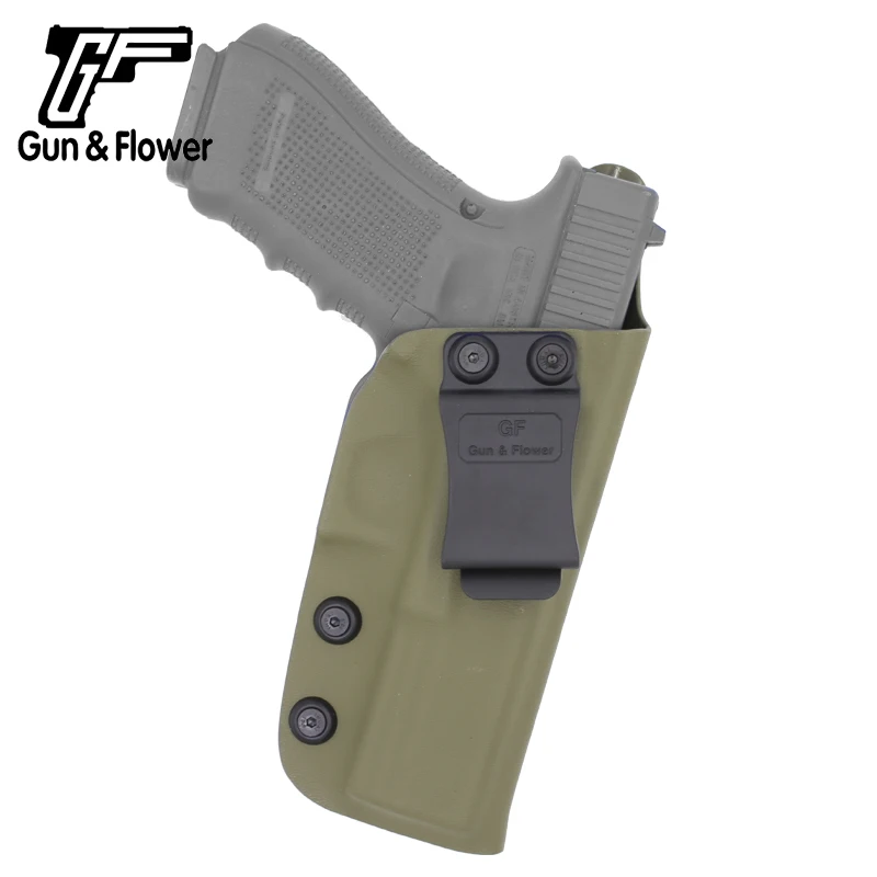 Пистолет с цветочным рисунком Glock 17/22/31 внутри пояса Kydex пистолет крышка осенние армейские зеленые маскировки правая рука кобура для пистолета
