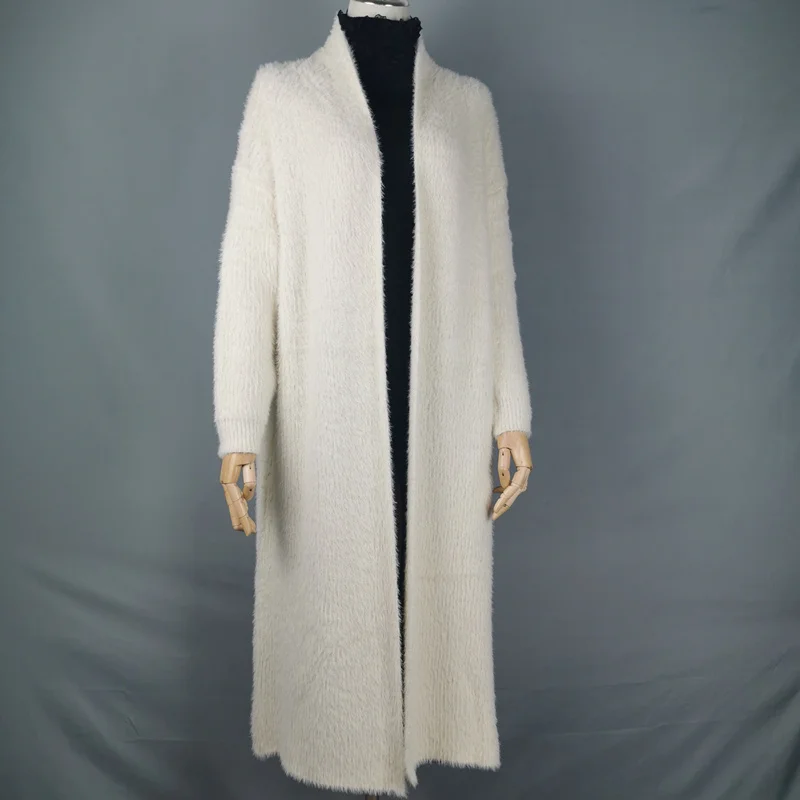 Synthetic Mink Cashmere Sweater Cardigan Women