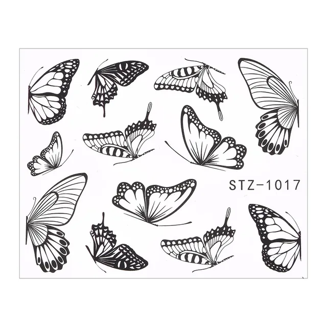 1Pcs Water Nail Decal and Sticker Flower Leaf Tree Green Simple Summer DIY Slider for Manicure Nail Art Watermark Manicure Decor TA612