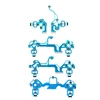 For PS4 DS4 PRO Slim Controller Conductive Film Blue Film JDS 050 040 030 010