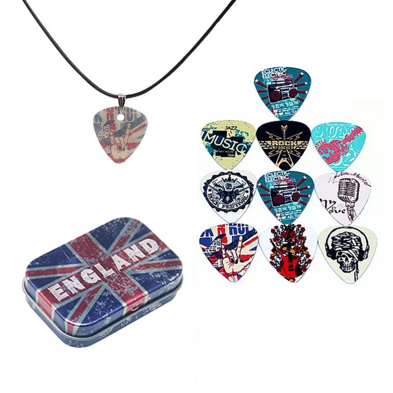 SOACH 10pcs / lot 0.46mm 0.71mm 1.0mm Bass Guitar Picks Plectrums Accessories Musical Instrument Guitar Parts
