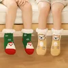 Children's Socks For Newborns Girls Boys Baby Anti-slip Child  Plus Thick Terry Warm Winter Cute Christmas Socks For Kids 0-6Y 1