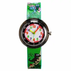2019 новые детские армейские наручные часы зеленые спортивные часы с мультяшным животным часом детские часы для мальчиков и девочек подарок