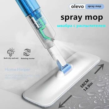 

Wonderlife_aliexpress Spray Flat Mop Lazy Mops for Wash Floor Xiaomi Cleaner Cloth House Cleaning Tools Home Cleaning Paint Rod