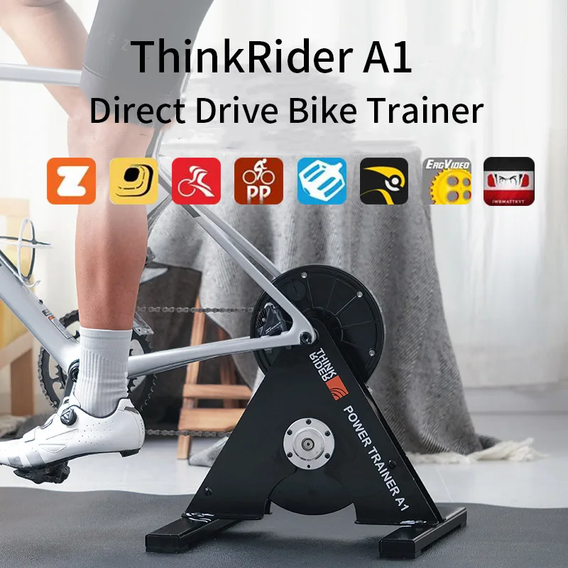 Thinkrider A1 Bike Trainer Stand Builtin Power Meter MTB Road Intelligent Bicycle Trainer Indoor Exercise Cycling Training Stand
