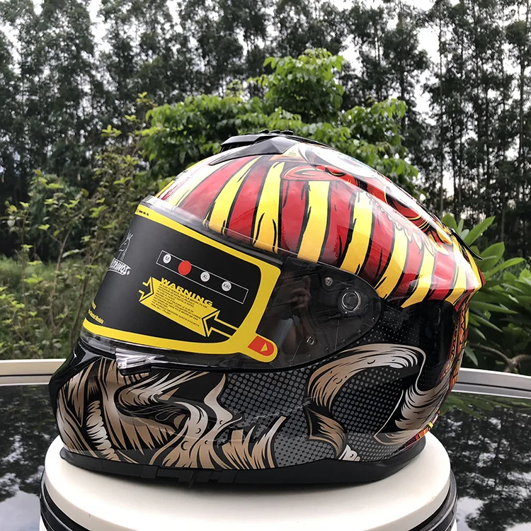

2019 New Nitrinos 610 Dual Lens Motorcycle Full Face Helmet. High-quality Abs Racing Helmet ,capacete