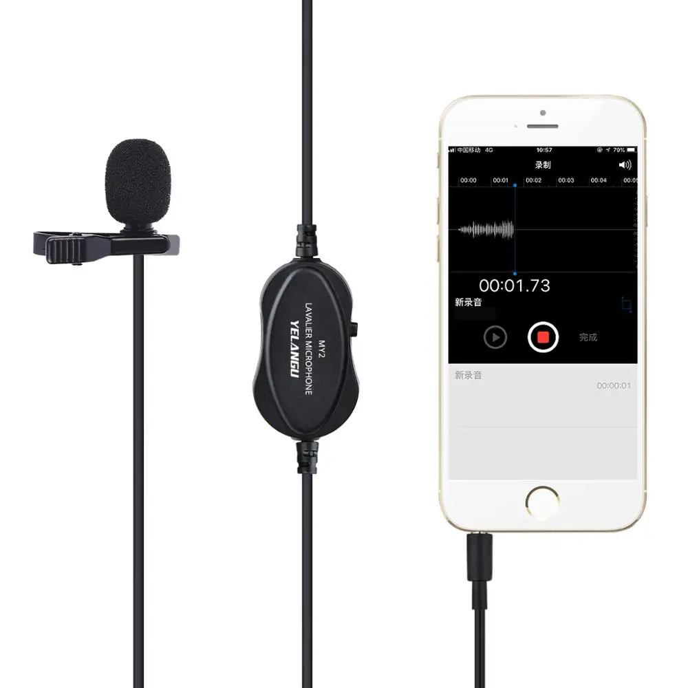 6.5M Omnidirectional Condenser Microphone Lavalier Lapel Clip-on Metal Mic 3.5mm Jack for SLR Camera Computer Smartphone | Электроника