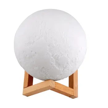 

Unique Rechargeable 3D Print Moon Lamp Touch Control Brightness USB Charging Lights LED Night Light Home Decoration