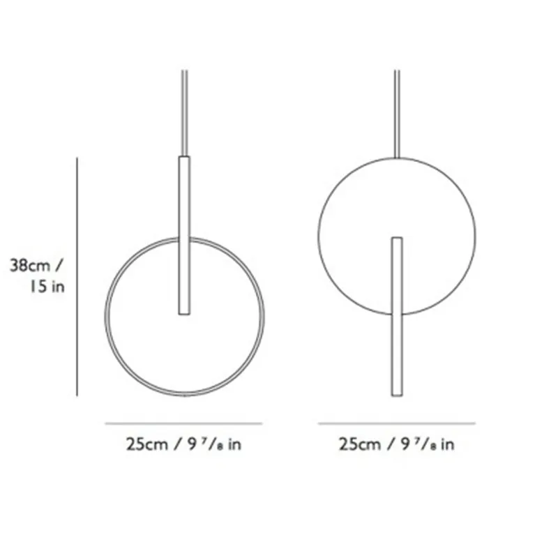 Минималистичная креативная металлическая люстра в скандинавском стиле для