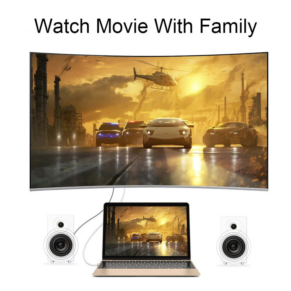 Usb type c 3,1 HDMI кабель адаптер Thunderbolt для MacBook samsung S8 huawei mate 10 type C к HDMI конвертер