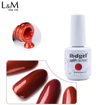 

6 Pcs ibdgel brand NEW Arrival Royal red gel series Nails 15ML UV soak off Nail Gel Polish Professional Long-lasting Nail Gel