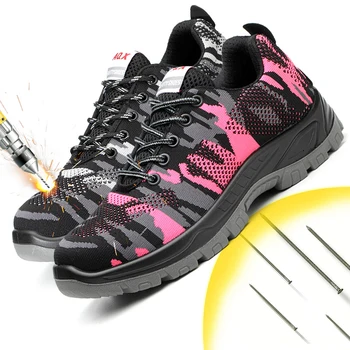 

Men and women Safety Shoes Breathable steel toe shoes Anti-smashing Anti-piercing Anti-skid wear resisting Work Shoes