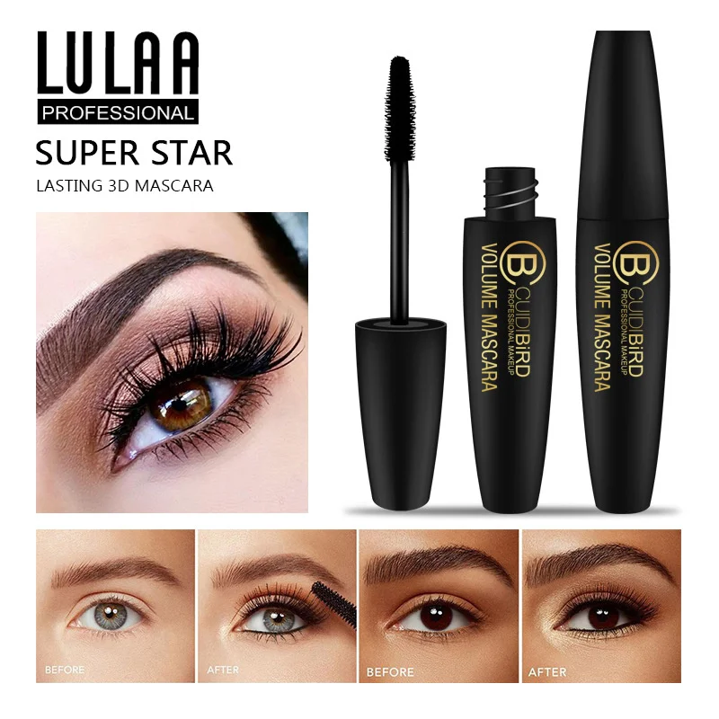 Новинка тушь для ресниц из 4D волокна макияжа водостойкая длинная Удлиняющая