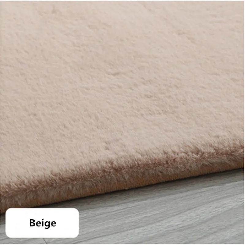 Утолщенный ковер из искусственного кроличьего меха сделанный на заказ для