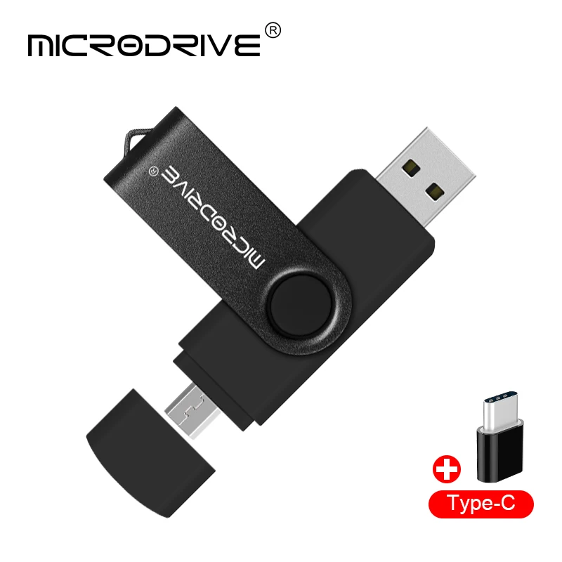 Multifunctional OTG 3 IN 1 type-c USB Flash Drive pendrive 128GB cle usb флэш-накопител stick 8/16/32/64 GB Pen Drive for phone 16gb usb flash drive USB Flash Drives