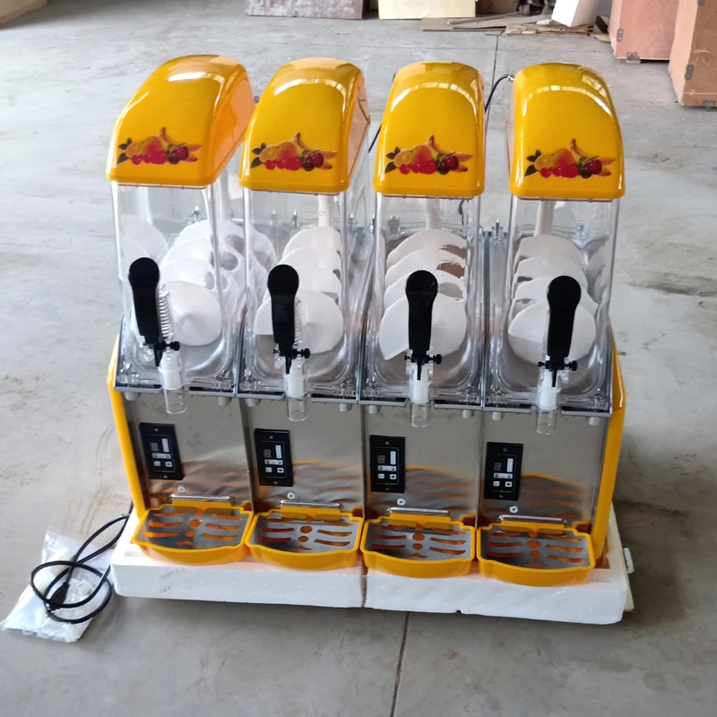 

Snow Melting Machine/fourTank Slush Machine/Cold Drink Maker/Smoothies Granita Machine/Sand Ice Machine 1pc 110v/220v