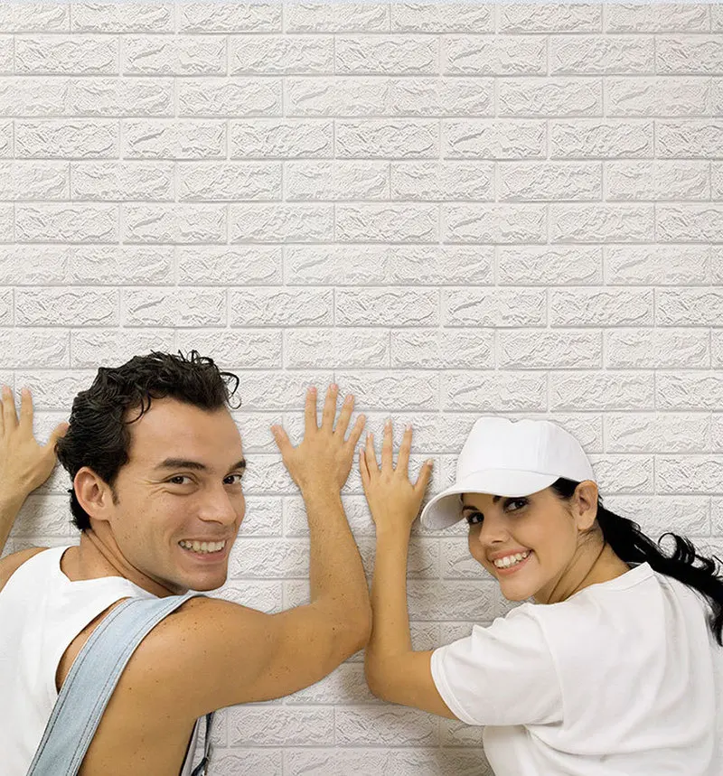 Самоклеящаяся 3D наклейка из пенопласта кирпичная стена для гостиной детей