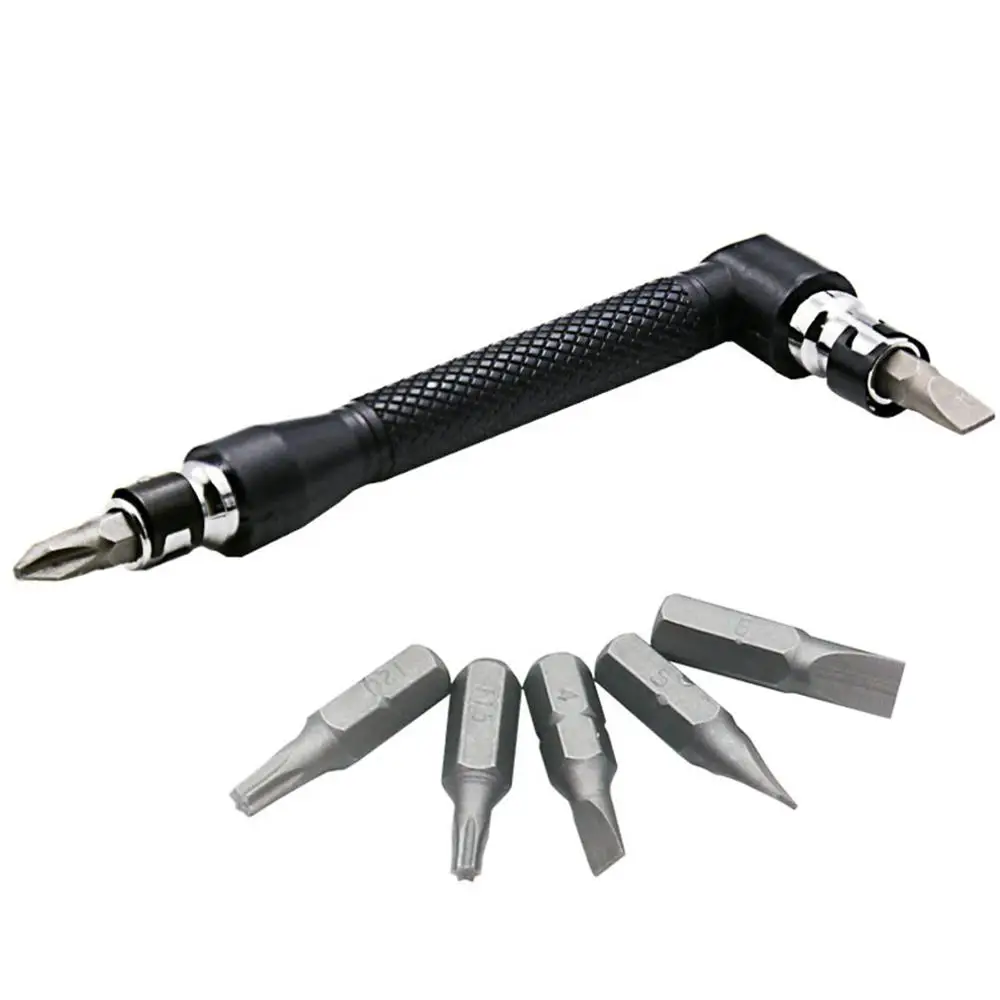 

Double Head Screwdriver and Bit Set L-Shaped Double Head Hex Socket Wrench Screwdriver