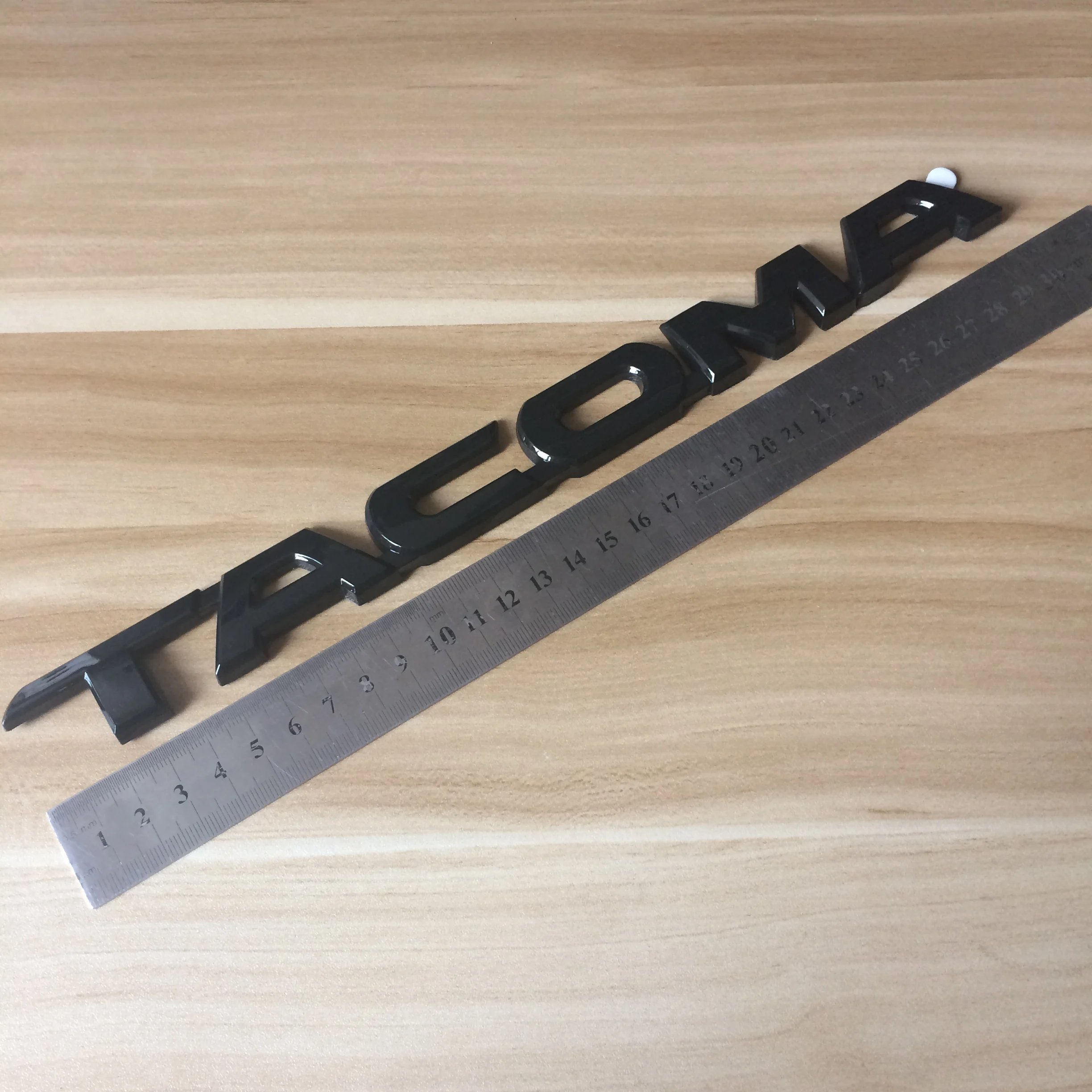 High Quality 1pc New Car Styling 30CM 3D ABS Plastic Chrome Black Emblem Side Decal Badge Sticker Nameplate For Tacoma
