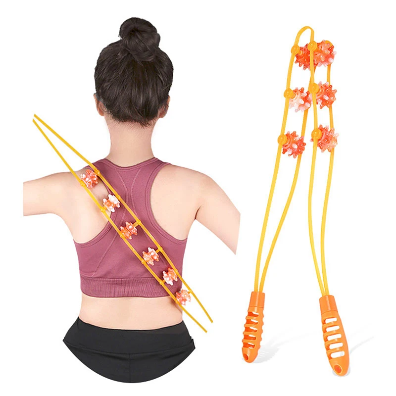 

1PCS Portable Roller Massage For Shoulder Back Waist Multi Functional Body Massager Self Upper Lower Point Node Rolling Handheld