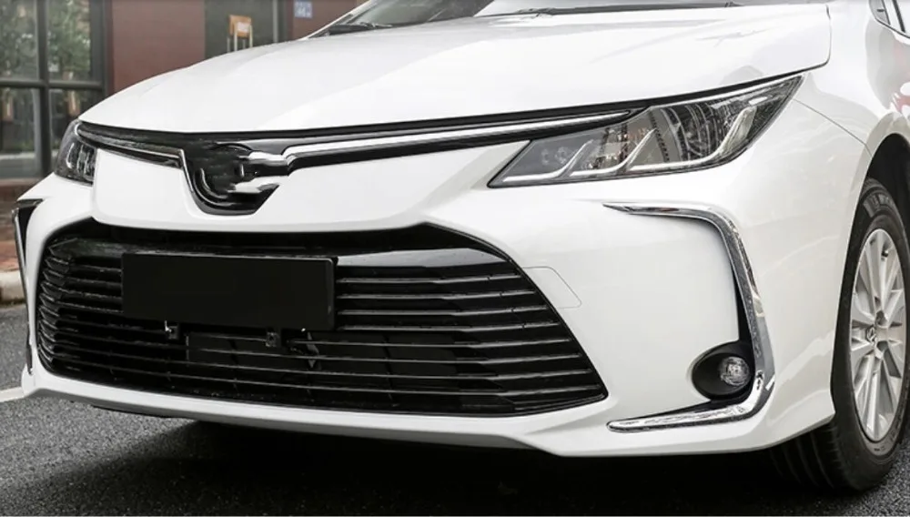 Только европейская модель! Аксессуары для стайлинга автомобилей для Toyota Corolla E210 Sedan ABS передняя противотуманная фара крышка отделка