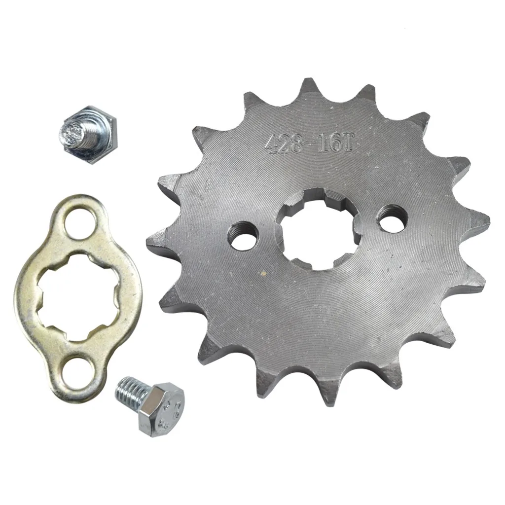Motorcycle Front Engine Sprocket 14T 15T 16T 17T Teeth 17mm 428 Chain For 50cc to 125cc Dirt Bike ATV Go Kart Quad Pitbike Buggy