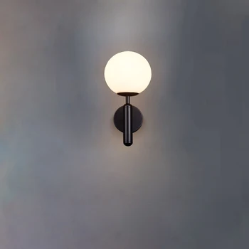 

Globe Led Wall Light Bathroom Mirror Light Gold Black Nordic Round Wall Lamp Glass Fixtures Modern Ball Stairs Wandlamp up Down
